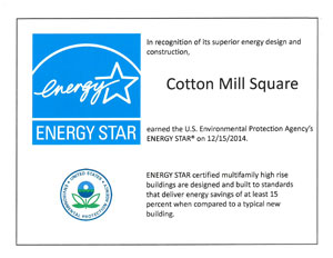 Cotton Mill Energy Star Award